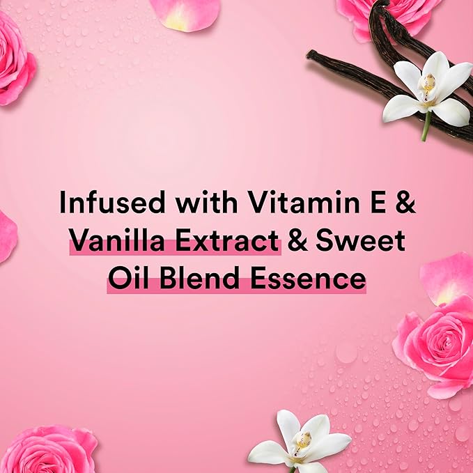 Suave Moisturizing Body Wash Women, Sweet Vanilla with Vitamin E and Aloe Extracts, No Parabens, No Phthalates, 18 Oz (Pack of 6)