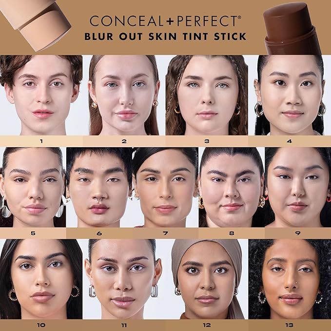 Milani Conceal + Perfect - Skin Tint Stick, Blur Out Tinted Moisturizer Makeup, Shade 15