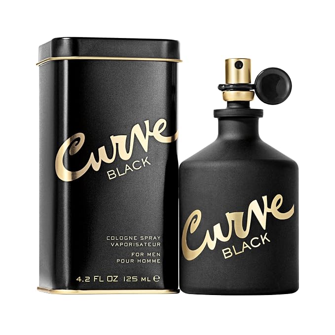 Curve Black Men's Cologne Fragrance Spray, Casual Day or Night Scent, 4.2 fl oz