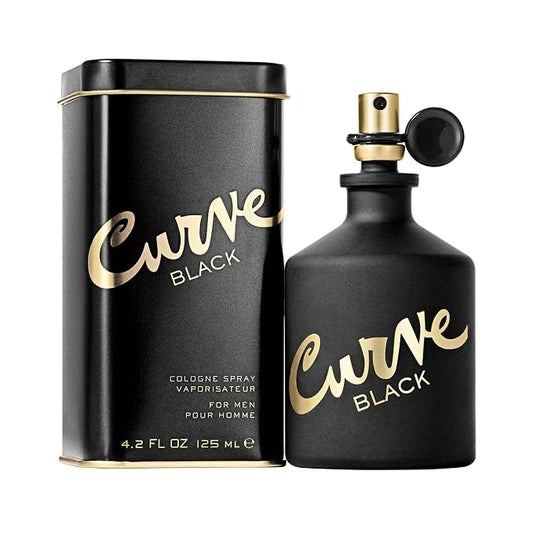 Curve Black Men's Cologne Fragrance Spray, Casual Day or Night Scent, 4.2 fl oz