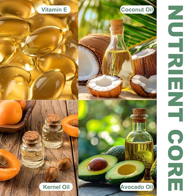 Coconut Oil for Skin & Hair Care Repair Oil with SPF 15 UV Protection Moisturizing Glowing for Dry Skin Frizzy Damaged Hair Massage Oil with Vitamin E Avocado Jojoba Oil 118ml/3.99fl.oz Elitzia