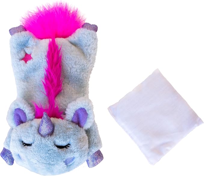 Catstages Cuddle Pal Unicorn Soothing Plush Purple Cat Toy, 8.5" x 5.5"