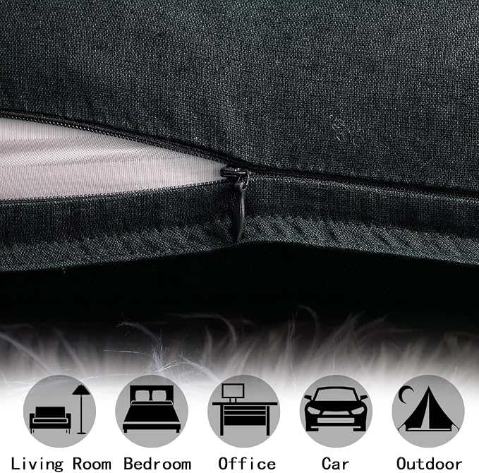 Jeanerlor Cotton Linen Decorative 12"x20" Lumbar Throw Pillow Case Cushion Cover with Twin Needles Stitch on Edge,for Wedding/Party/Gift/Car (30 x 50cm), Dark Green