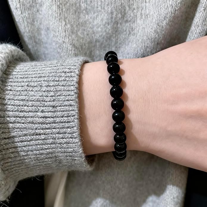 Bracelets for Women，Stretch Unisex Crystal Bead Bracelet -Chakra Healing Stone Luck Energy Bracelet, Ideal Graduation Birthday Gift