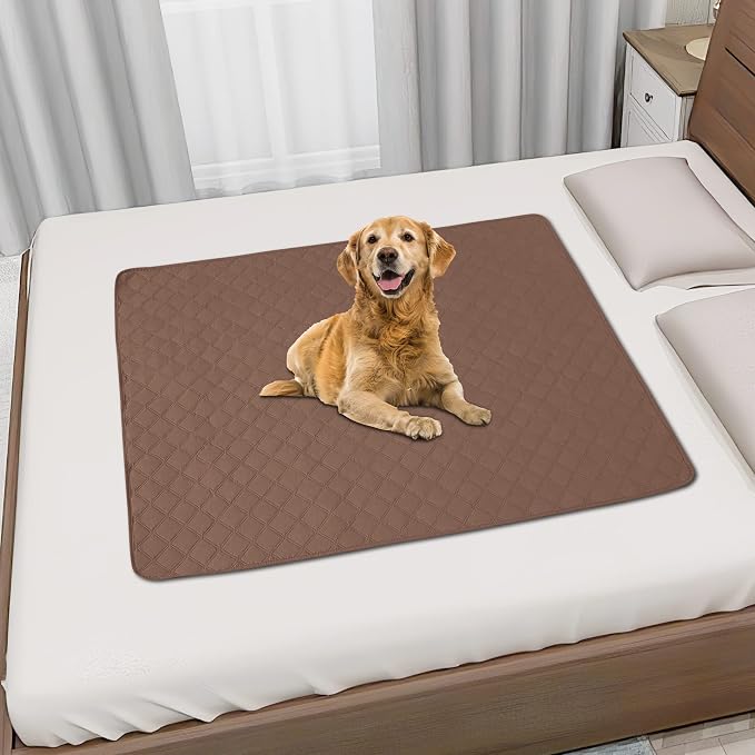 Easy-Going Waterproof Dog Bed Cover, Non-Slip Pet Blanket, 40x50in, Brown | Leakproof Couch Cover, Machine Washable Furniture Mattress Protector, Soft Sofa Mat For Dogs, Pet Friendly