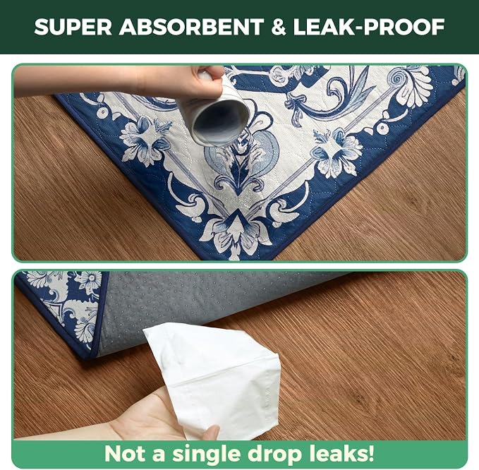 FXW Washable Pee Pads for Dogs, Super Absorbent, 17" x 23", 2 Packs | Machine washable, Non-slip backing