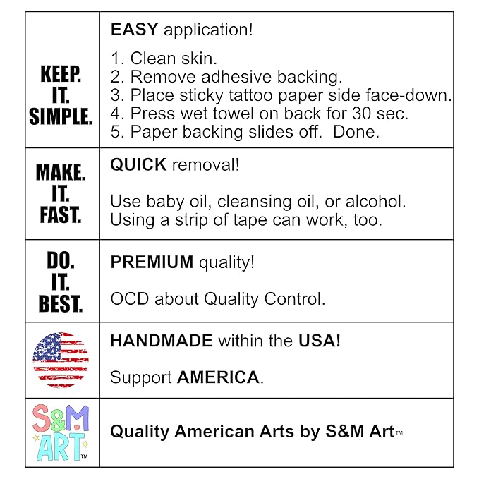 4 Custom Temporary Tattoos - Personalized Text - Variety of Styles - 1-4" Inch Wide