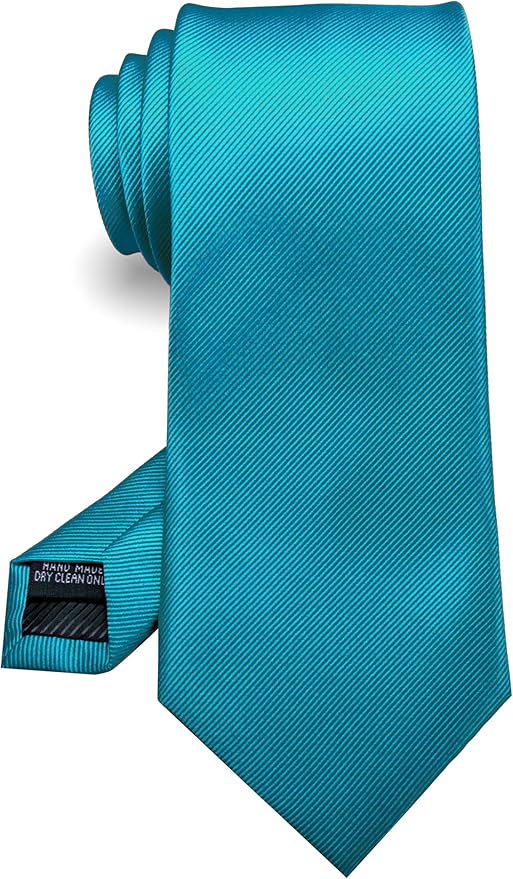 RBOCOTT Solid Color Tie Formal Necktie for Men