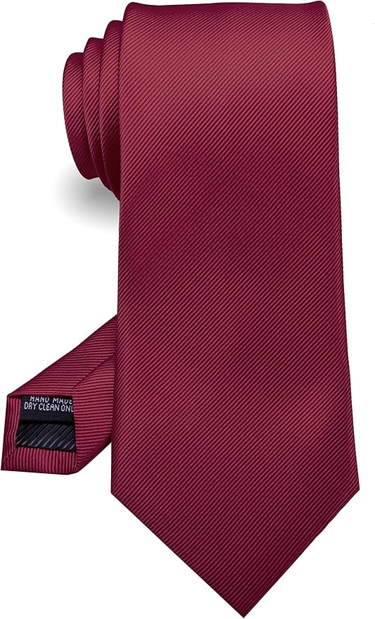 RBOCOTT Solid Color Tie Formal Necktie for Men