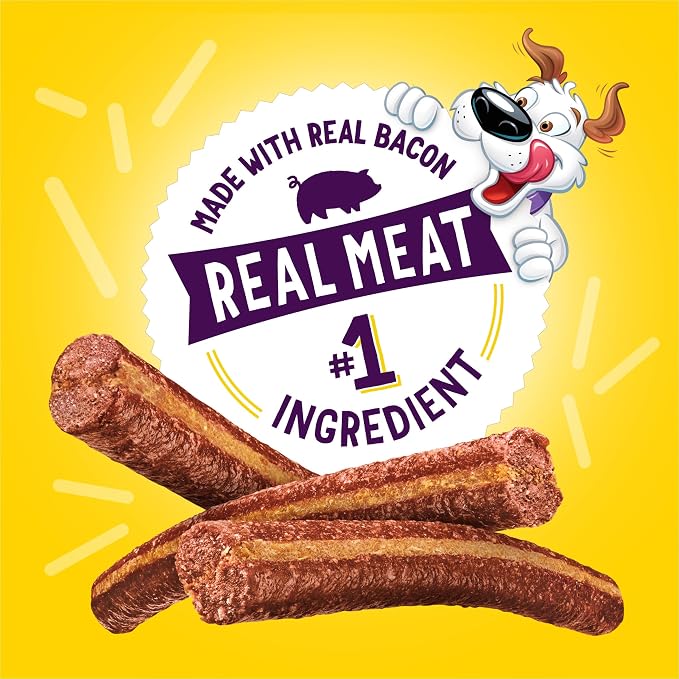 Purina Beggin' Flavor Stix Dog Treats, 40 oz Pouch | With Bacon & Peanut Butter Flavor, real meat dog chews, no artificial colors