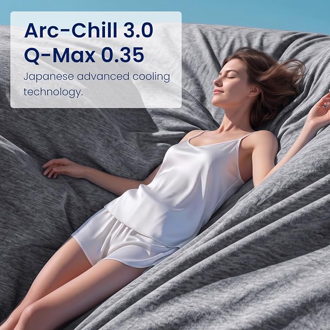 Cooling Blanket Twin 60"x90" for Hot Sleepers Summer Blanket | Absorbs Heat Cold Summer Blanket for Night Sweats & Menopause Q-Max>0.5 Lightweight Breathable Soft Double-Side Cooling