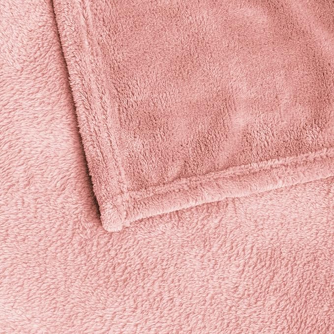 BEDELITE Fleece Blanket Soft Plush King Size Bed Blanket Pink 108"x90" | Ultra Soft Fleece, Plush Microfiber, Lightweight Warmth, All Season Comfort, Fade Resistant, Machine Washable