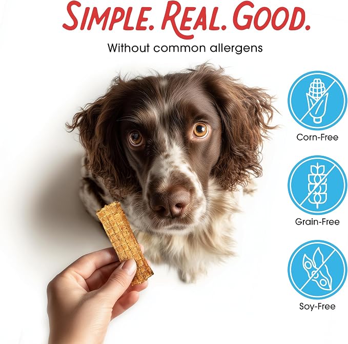 Farmland Traditions Dogs Love Chicken Jerky Dog Treats, Premium Two-Ingredient Dog Jerky with USA-Raised Chicken & No Antibiotics Ever, 3 Pound (Pack of 1) Bag.