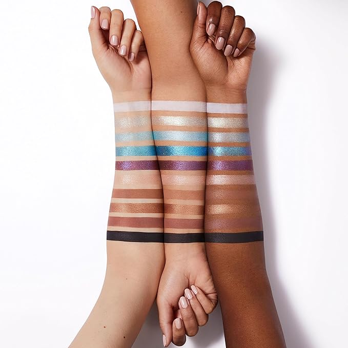 e.l.f. Perfect 10 Eyeshadow Palette, Ten Ultra-pigmented Blue & Purple Metallic Shades, Blendable Formula, Vegan & Cruelty-Free, Intergalactic
