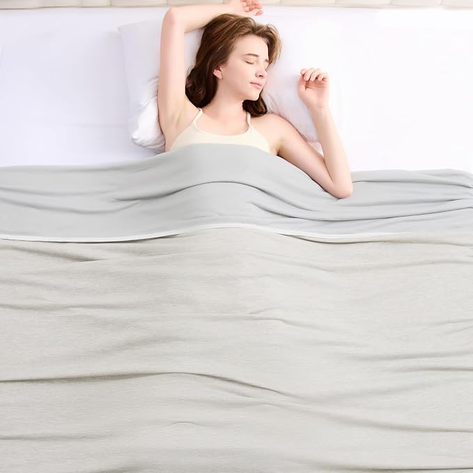 Cooling Blanket for Night Sweats Absorbs Heat to Keep Adults, Children Cool on Warm Nights, Q-Max 0.5 Cooling Blankets for Hot Sleepers, Ultra-Cool Lightweight Sofa Throw Blanket (50"x70") | Absorbs Heat Cold Summer Blanket for Night Sweats & Menopause...