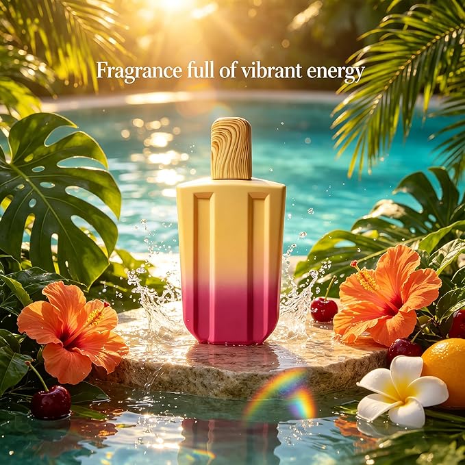 A CENTER 2PCS Perfume Set for Women - Floral Fragrance Gift Set with musk,Sweet Fruity, Eau De Parfume| 3.4 Fl Oz Each Women's Cologne(Hello Summer Tropical&Berry)