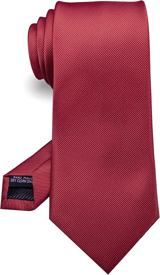 RBOCOTT Solid Color Tie Formal Necktie for Men