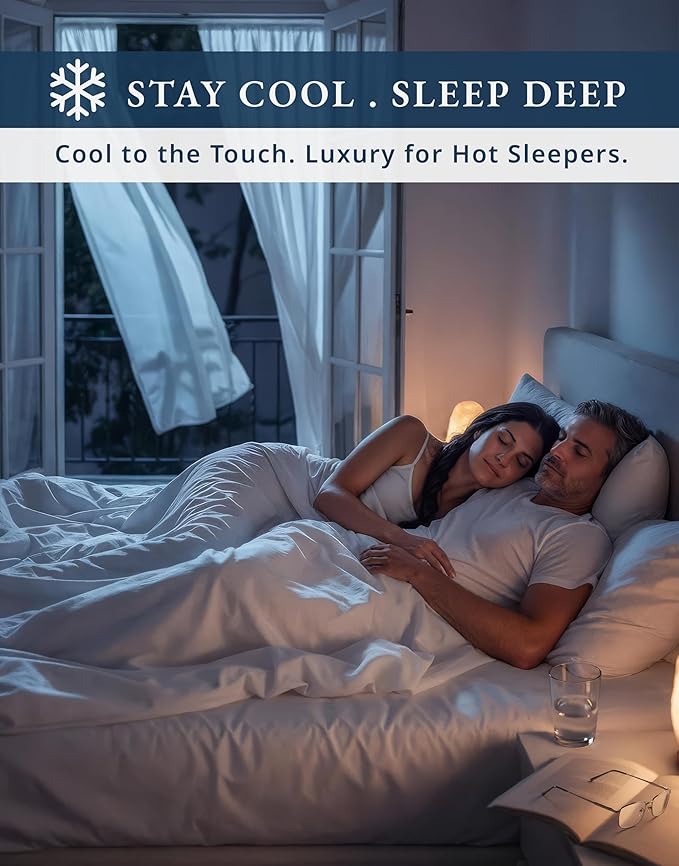 LANE LINEN 100% Egyptian Cotton Extra Long Twin Sheets - 1000 Thread Count, Soft & Comfy No Pill Fade Resistant Twin XL Sheet Sets Perfect for Hospital Beds and Dorm Room, 15" Deep Pocket - White