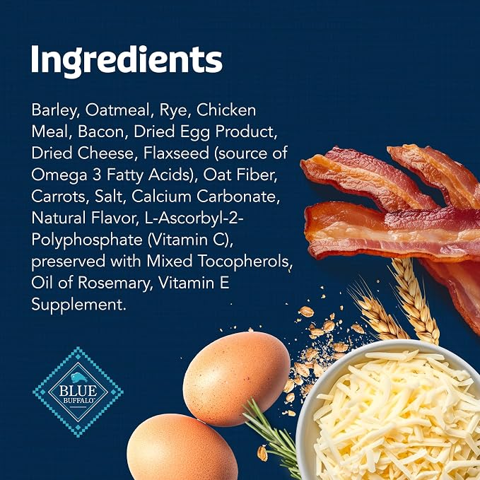 Blue Buffalo Health Bars Bacon Egg & Cheese Mini Dog Biscuits, 32 oz | Smaller Bite, Same Crunch, Oven-Baked, No Chicken By-Product, Corn, Wheat, or Soy