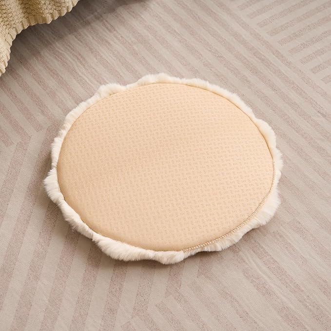 SHENGOCASE Pet Bed Cushion Pad, Faux Fur Dog Cat Pillow, Crate Mat, 20 inches, 2-Pack