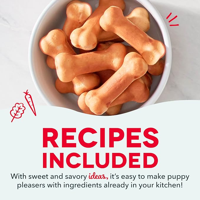 DASH Mini Dog Treat Maker, Small, Red (Pack of 4)
