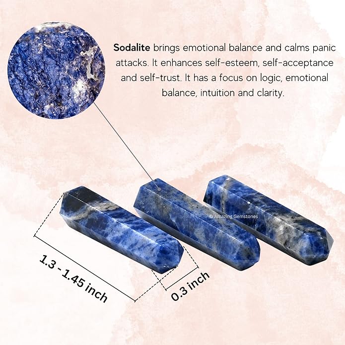 Amazing Gemstone Crystal Points Bulk Healing Crystals & Stones - Premium Single Terminated Healing Wand Point Bulk Crystals for Crafts, Crystal Grid, DIY Work
