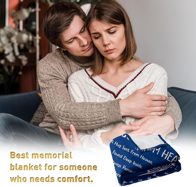 Memorial Gifts, Sympathy Gifts for Loss of Loved One, Blanket 60" x 50" | Bereavement Gifts, Grief Gifts for Women, Memorial Gifts for Loss of Mom Dad