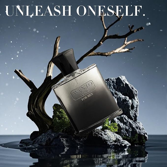 AFLUXE AVENTO UOMO Cologne for Men | Long-Lasting Woody Fresh Scent | 100ml Eau de Toilette | Luxury Gift Set