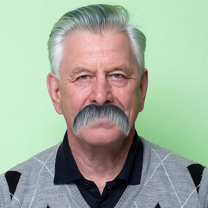 Self Adhesive Fake Mustache False Facial Hair Stick On Cosplay Mustache Halloween Party
