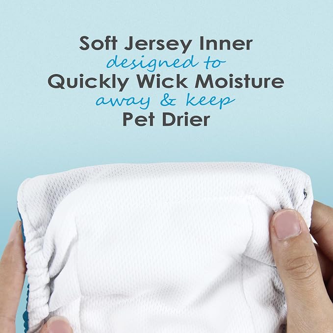 Wegreeco Washable Male Dog Belly Band - Pack of 3 - Washable Male Dog Belly Wrap, Small Doggie Diapers for Doggy Puppy (Bone, X-Small)