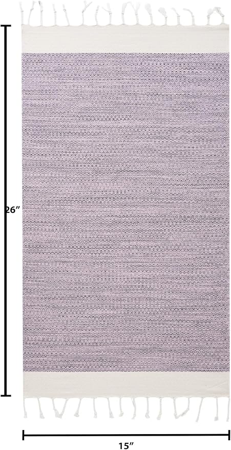 BAY LAUREL Turkish Hand Towel – Pack of 2 | Soft & Absorbent Decorative Towels for Bathroom, Hand, Face, Hair, Gym, Yoga, SPA, Kitchen & Tea | Boho Decor (Blush Pink, Diamond 15x26 Inches (Set of 2)