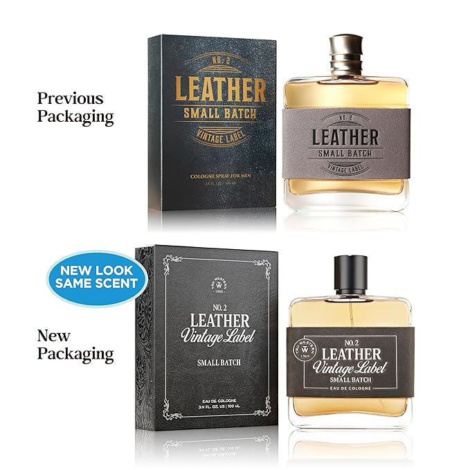 Tru Western Leather No. 2 Men’s Cologne Spray, Private Reserve, Small Batch, Sage, Grey Suede & White Woods Notes, 3.4 fl oz (100 ml)