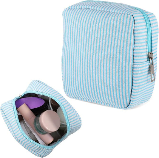 Period Bag, Cute Pad Pouch, Period Bag Pouch, Tampon Bags for Purse, Women Pad Tampon Menstrual Cups Panty Liners, Blue