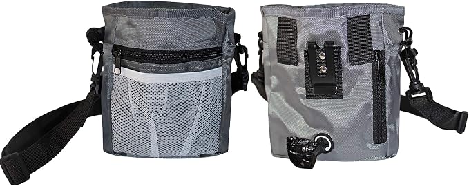Dog Treat Training Pouch – Hands-Free, Poop Bag Dispenser (11x7.5)