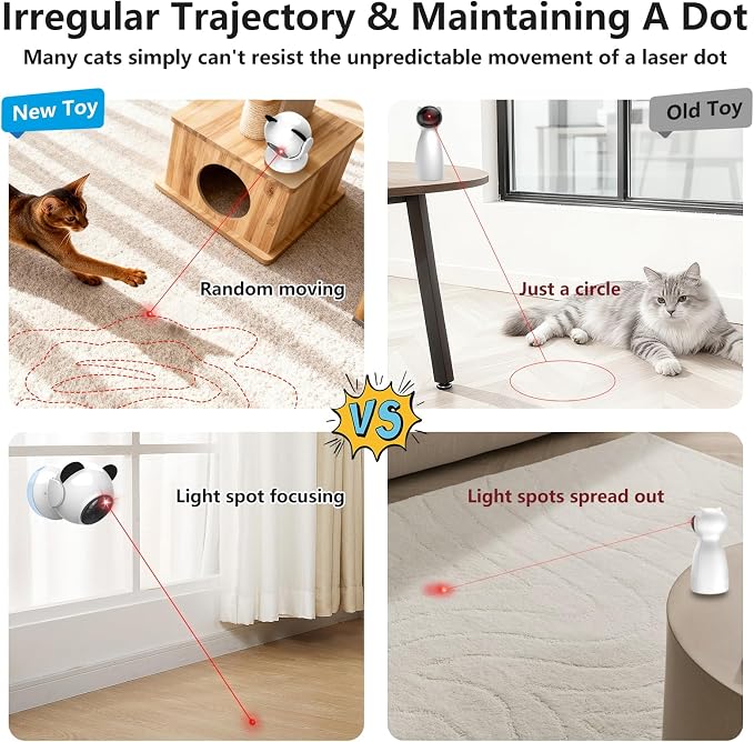 Saolife Laser Cat Toys for Indoor Cats, Interactive Cat Toy Automatic
