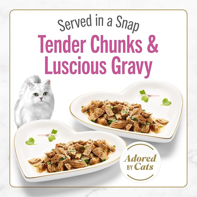 Fancy Feast Purina Petites Seared Salmon Entree with Spinach in Gravy Gourmet Wet Cat Food - 2.8 oz. Tubs,(Pack of 24)