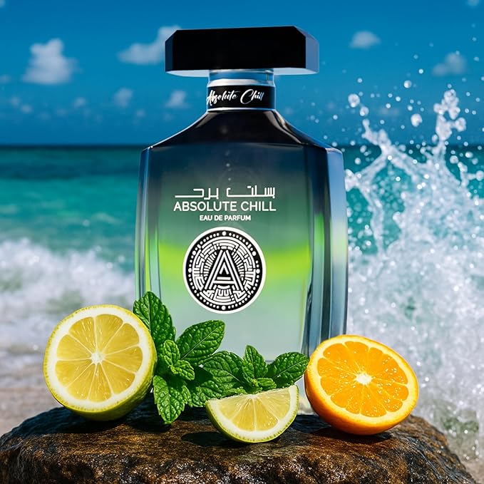 Atralia Absolute Chill 100ml EDP – Citrus Mint Perfume for Men & Women | Green Lemon, Mint, Orange, Blackcurrant | Summer Fresh Long-Lasting Fragrance