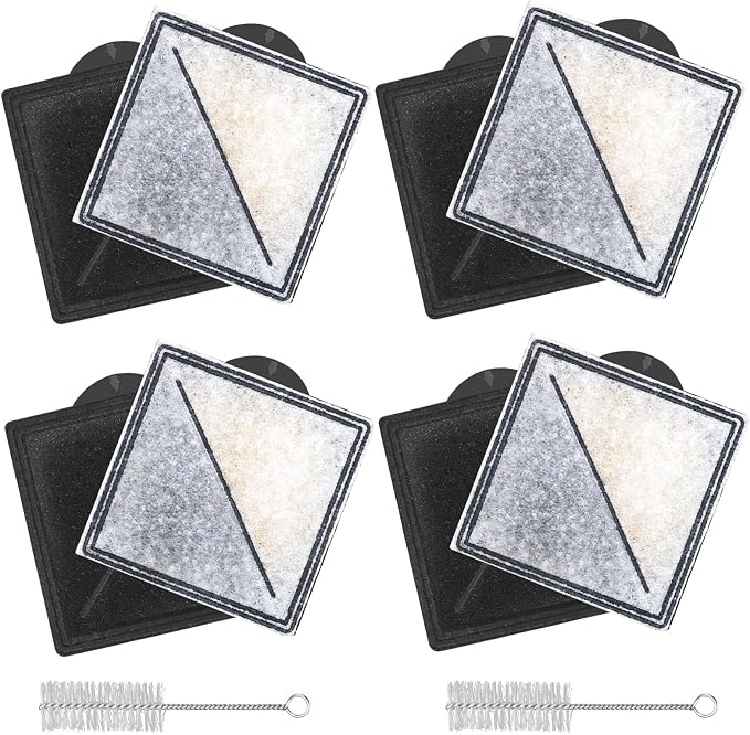 8 Pack Cat Water Fountain Filters Square Compatible