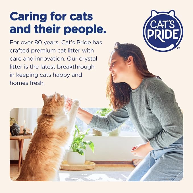 Ultra by Cat's Pride Clumping Micro Crystals Litter, Fragrance Free, 15lb