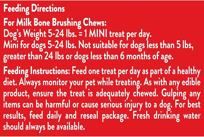 Milk-Bone Brushing Chews Original Chicken Flavor Daily Dental Dog Treats, Mini, 18.9 Oz. Bag (Pack of 5)