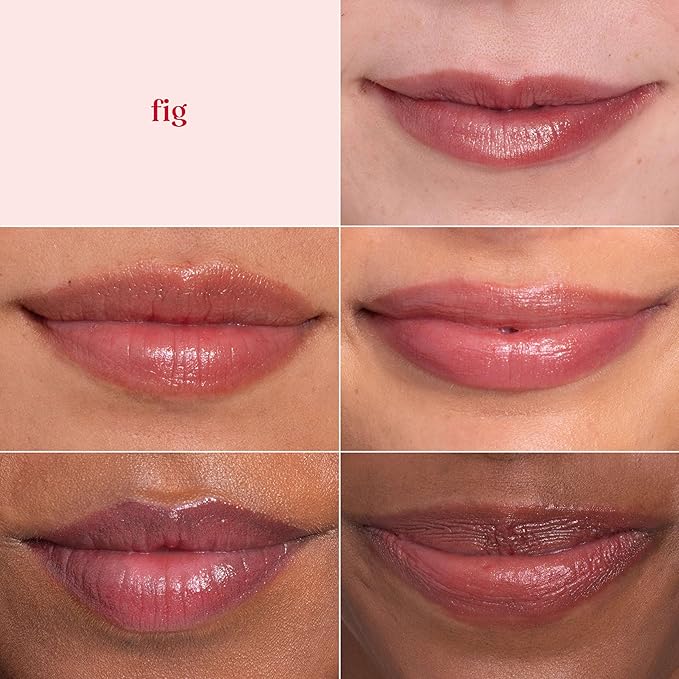 Burt's Bees Christmas Gifts, Lip Shimmer Nude Collection, Tinted Lip Balm Stick, Moisturizing for Hydration with Natural Glowy Pigmented Finish & Buildable Color, Value Pack, 3 Tubes x 0.09 Oz
