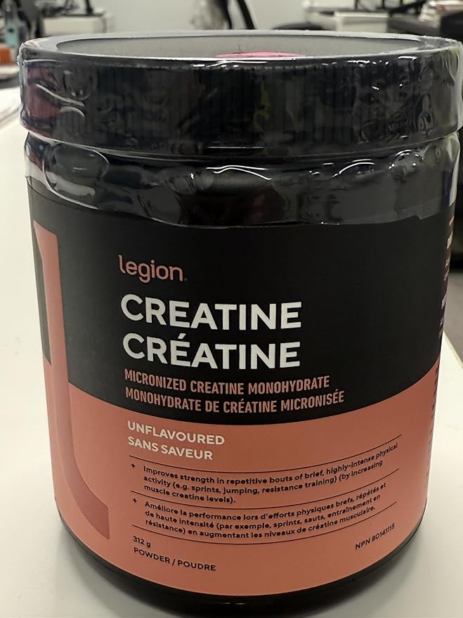 LEGION Micronized Creatine Monohydrate Supplement - Clean Creatine Powder for Muscle Gain & Post Workout Recovery - Micronized Creatine Supplement for Maximum Absorption (60 Servings, Unflavored)