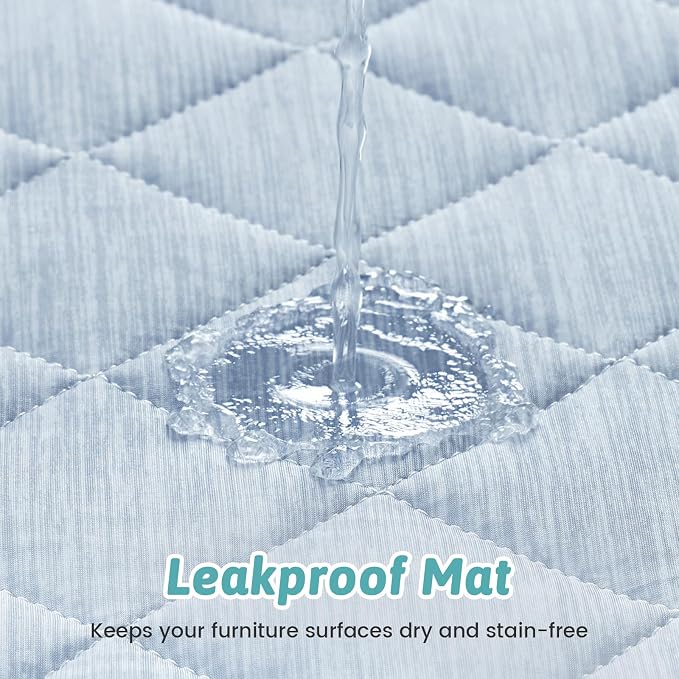 COZY KISS Dog Cooling Mat 68"x82" Q-Max>0.4, Waterproof Pet Cooling Pad, Leakproof & Non-Slip Dog Bed Cover, Washable Furniture Protector for Large Dogs, Couch, Floor (Blue)