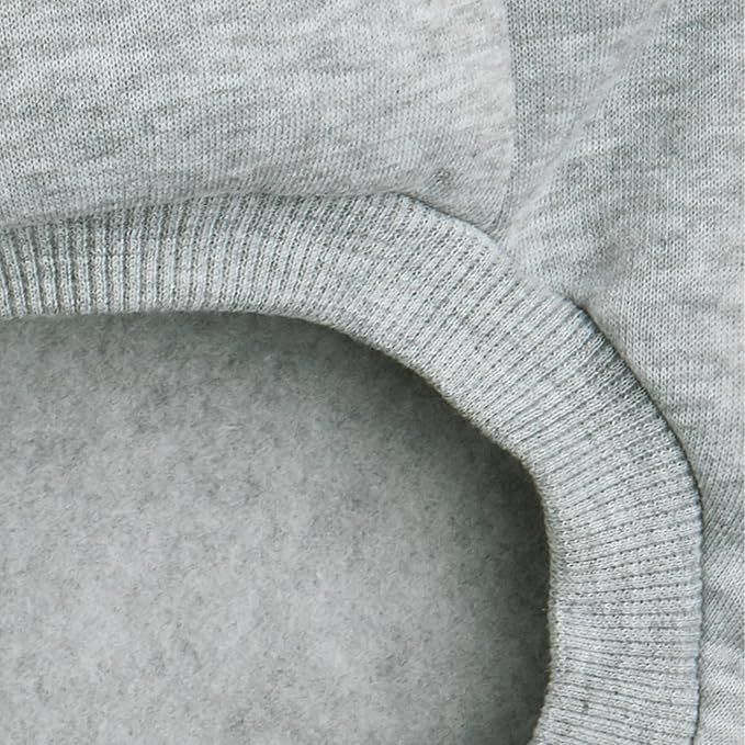 Soft Puppy Sweater for Small Dogs Winter Knit Pullover, Grey S | Elastic Cuffs Pet Clothes, Holiday Party Matching, Fall Winter Daily Outfit, Soft Breathable Machine Washable Sweatshirt