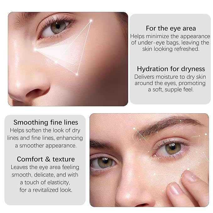 Snake Venom Eye Cream, Firming & Anti-Aging Treatment for Under Eye Bags, Dark Circles, Instantly Reduces Puffiness & Wrinkles, 0.5 Oz x 2 Pack