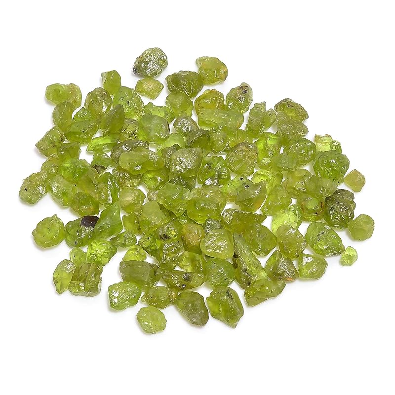 50 Carats Raw Green Peridot Crystals, Wholesale Lot, August Birthstone, Natural Gemstone, Rough Crystals, Rock Stones, Jewelry Making Supplies, Diy & Crafts, 8 to 12mm
