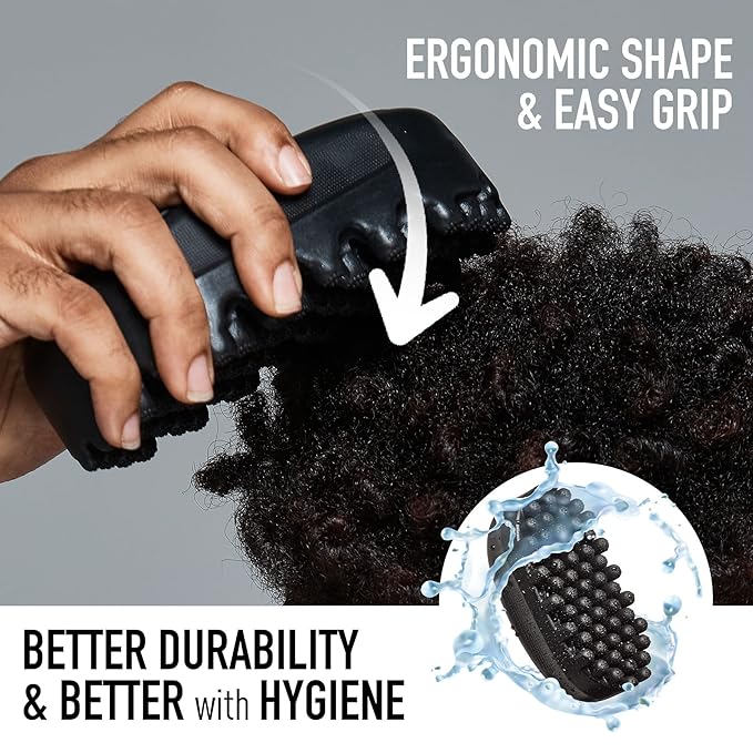 RED by Kiss BowWow Twist King Premium Luxury Twist Styler Comb Brush, Durable Washable Alternative for Sponge for Barbers and Daily Use, Ideal for Afro, Curly, Coiled, 4C Hair