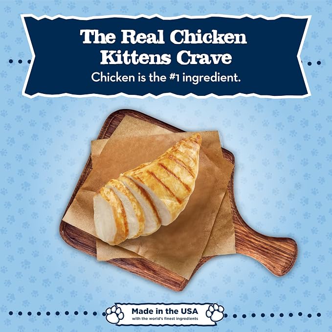 Blue Buffalo Baby Blue Chicken Kitten Natural Dry Cat Food, 5 lb | Real Chicken #1 Ingredient Plus Brown Rice, with DHA for Cognitive Development, Antioxidant-Rich LifeSource Bits