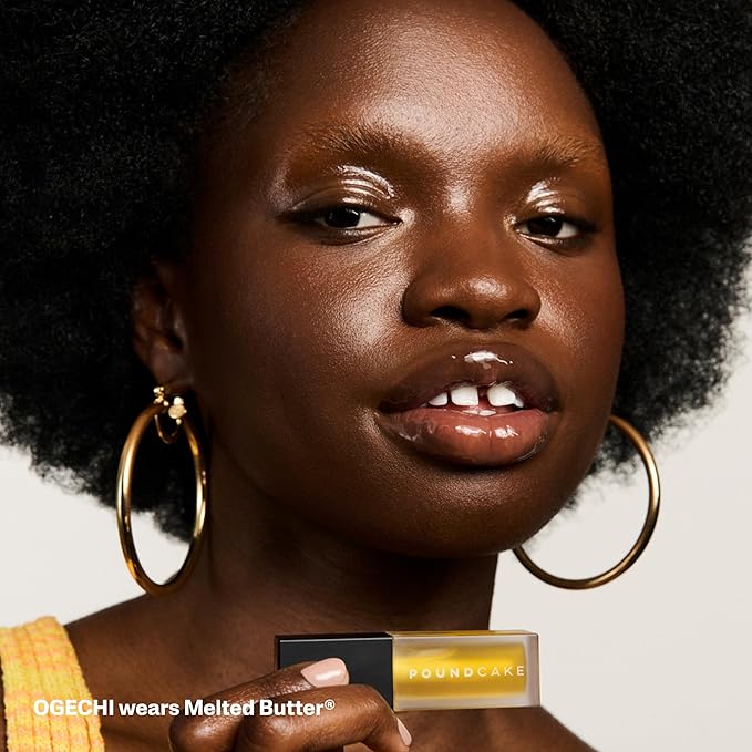 POUND CAKE Cake Theory: Lip Tone Equalizing Oil | For Enhanced Lip Color | Hydrating and High-Shine Blurring Lip Oil with Yellow Tint | Clean, Vegan, and Moisturizing Formula – 0.23 oz, Melted Butter