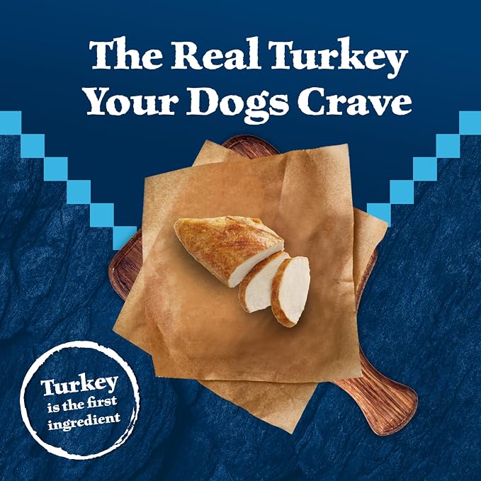 Blue Buffalo Wilderness Turkey Crunchy Dog Biscuits, Grain-Free, 24 oz | Real Turkey #1 Ingredient, Crunchy Biscuits, High Protein Nutrition, No Artificial Preservatives